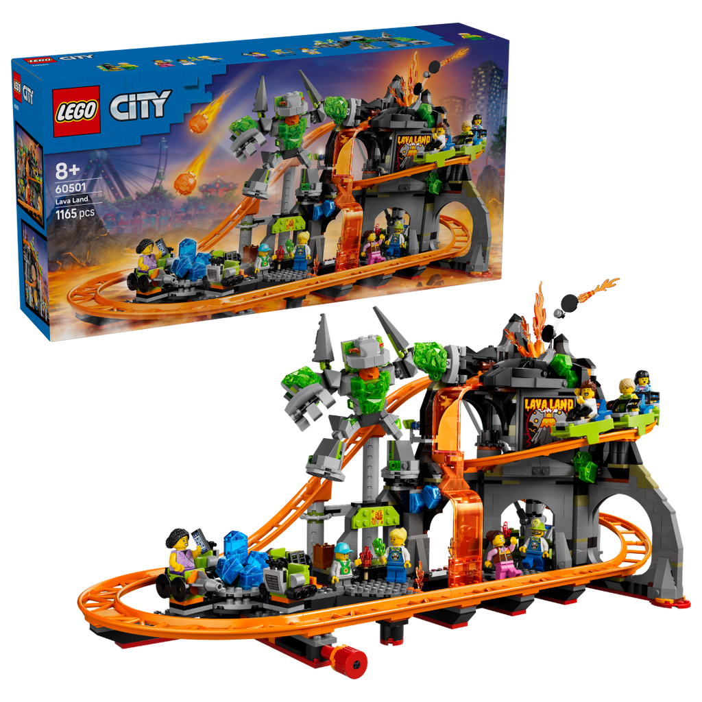 60501 | LEGO® City Lava Land Roller Coaster Park