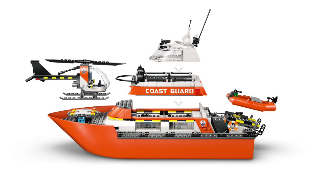 60504 | LEGO® City Coast Guard Rescue Boat & Helicopter