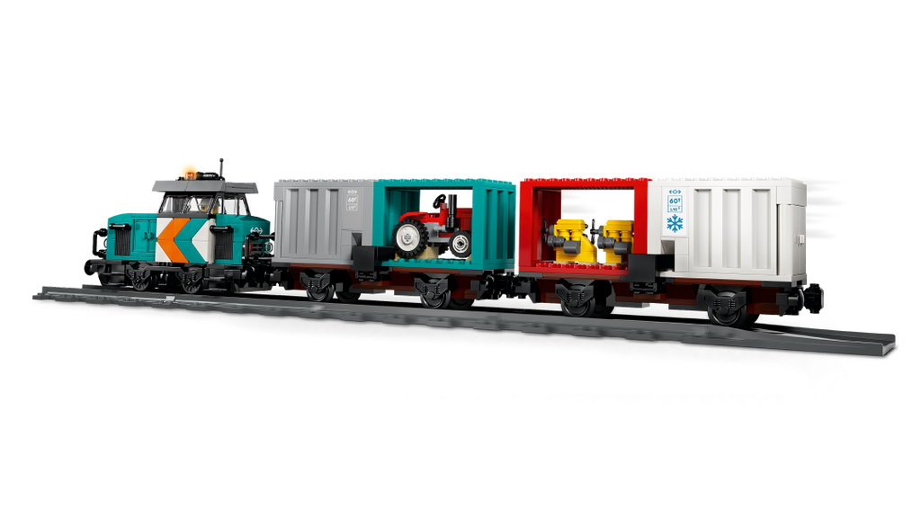 60509 | LEGO® City Harbor Freight Train with Crane & Truck